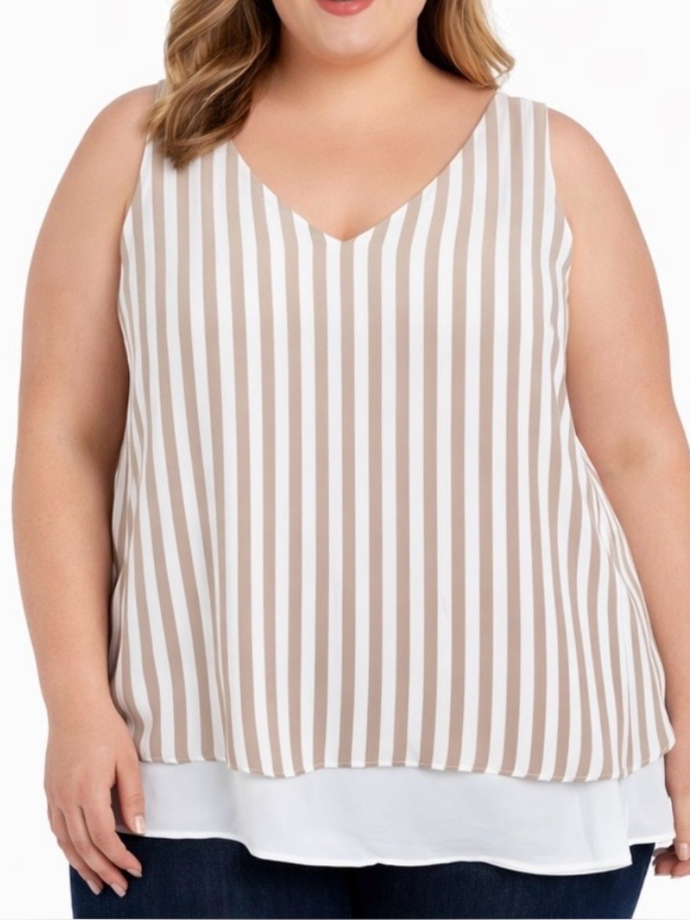 torrid Striped Sleeveless Top